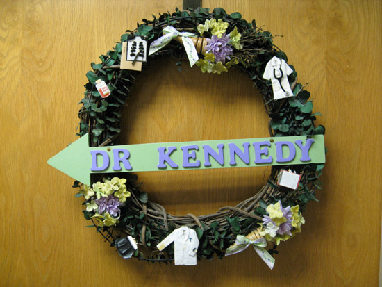 Practice 'Welcome' Wreath